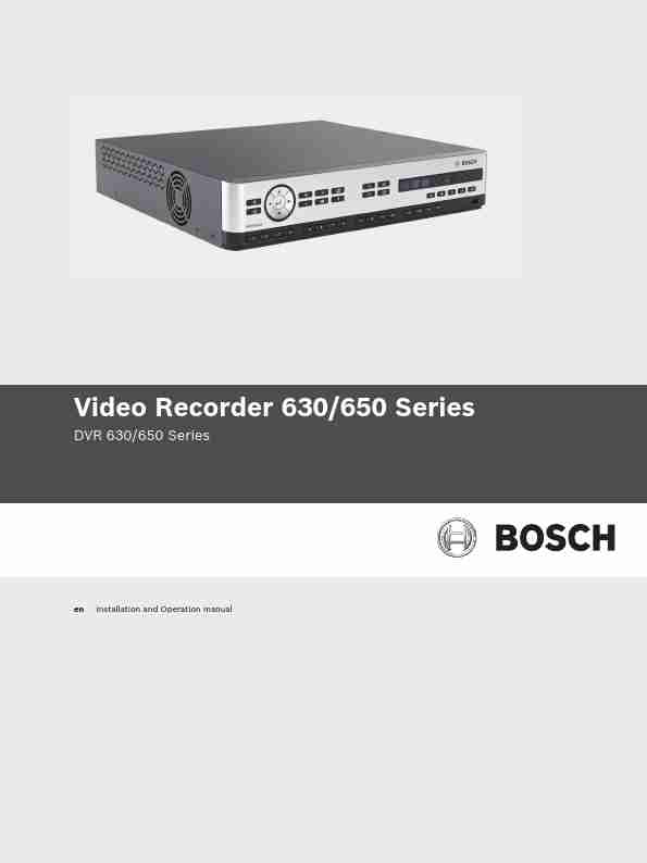 Bosch Appliances DVR 630-page_pdf